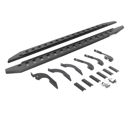 RB20 Slim Line Running Boards with Mounting Bracket Kit Protective Bedliner coating 2024-2026 Toyota Tacoma Go Rhino