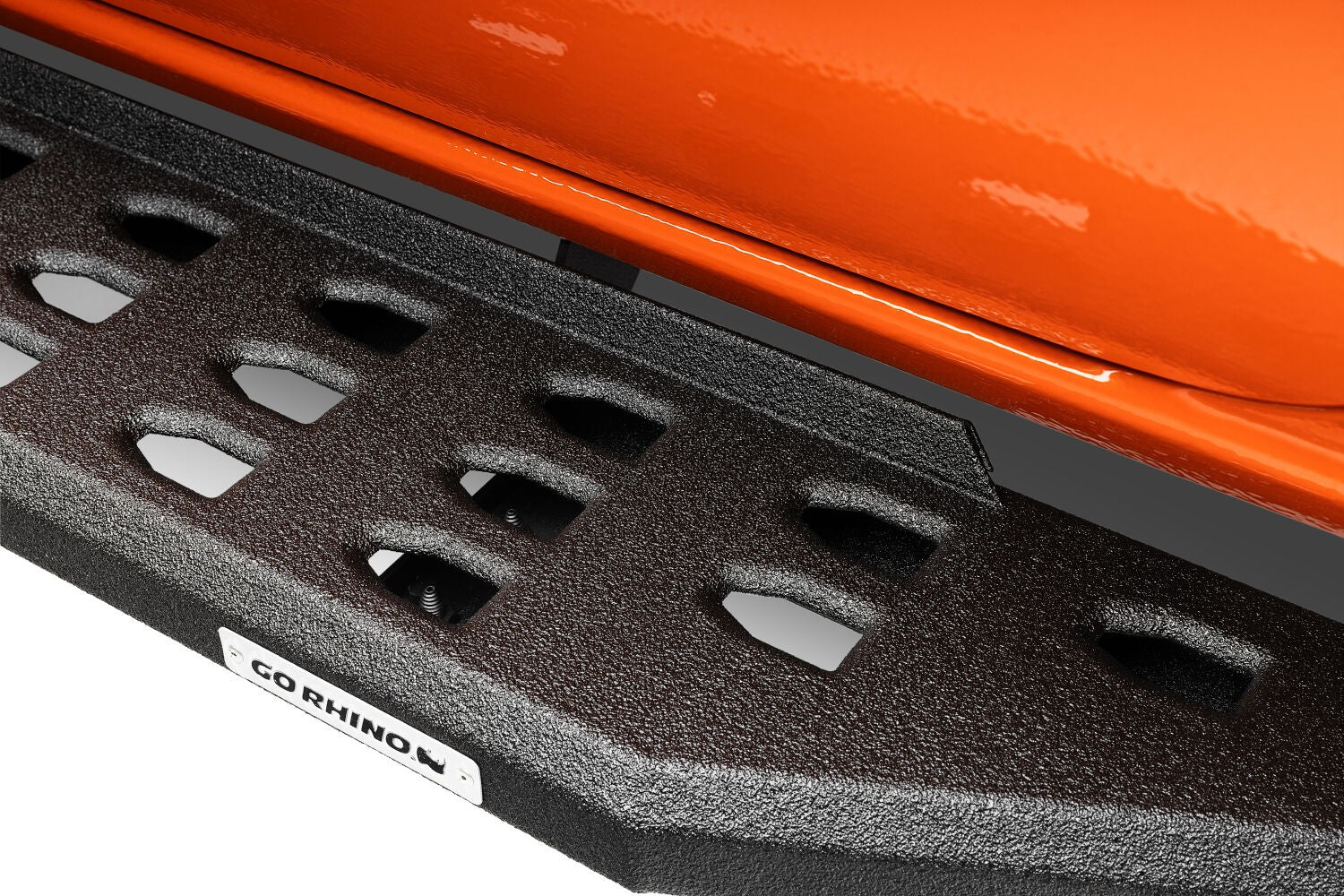 RB20 Running Boards with Mounting Brackets Kit Protective Bedliner coating 2024-2026 Toyota Tacoma Go Rhino