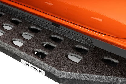 RB20 Running Boards with Mounting Brackets Kit Protective Bedliner coating 2024-2026 Toyota Tacoma Go Rhino