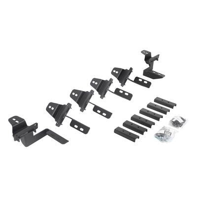 V Series V3, RB30 and RB Slim Side Steps Mounting Brackets Only Textured Black For 2007-2018 Jeep Wrangler JK Go Rhino