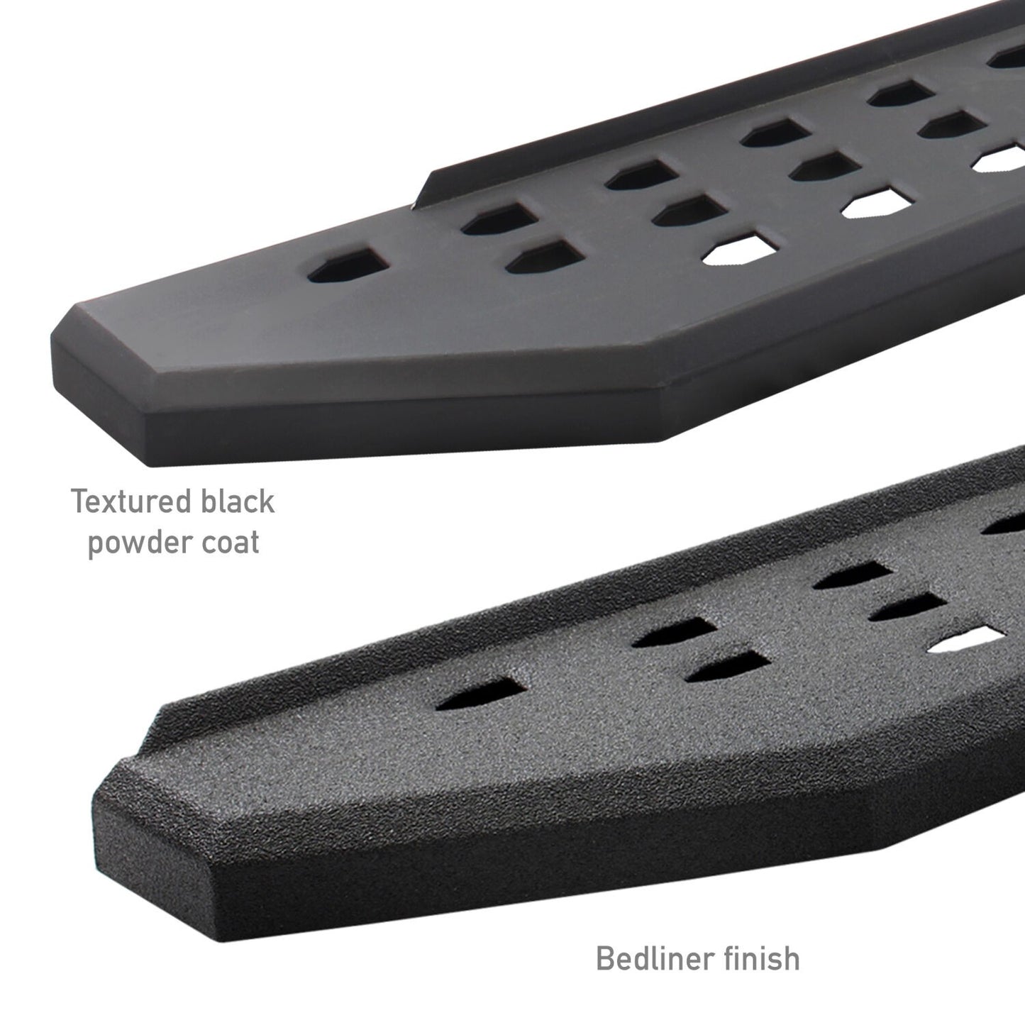 RB20 Running Boards With Mounting Brackets & 2 Pairs of Drop Steps Kit Protective Bedliner Coating 2018-2026 Jeep Wrangler JL Go Rhino