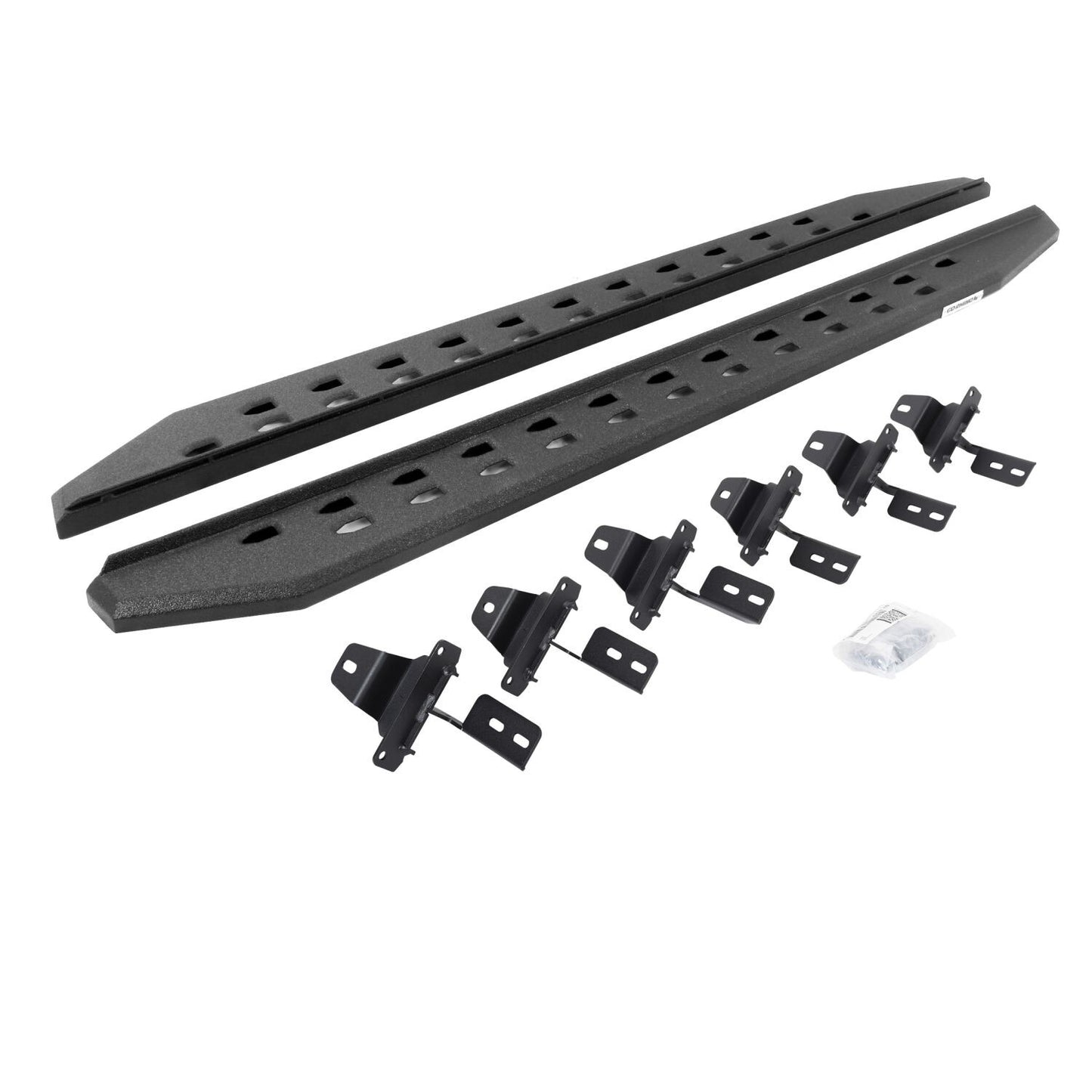 RB20 Slim Line Running Boards With Mounting Brackets Protective Bedliner Coating 2018-2026 Jeep Wrangler Go Rhino