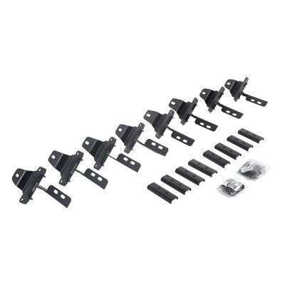 V Series V3, RB30 and RB Slim Side Steps Mounting Brackets Only Textured Black 2020-2025 Jeep Gladiator Go Rhino