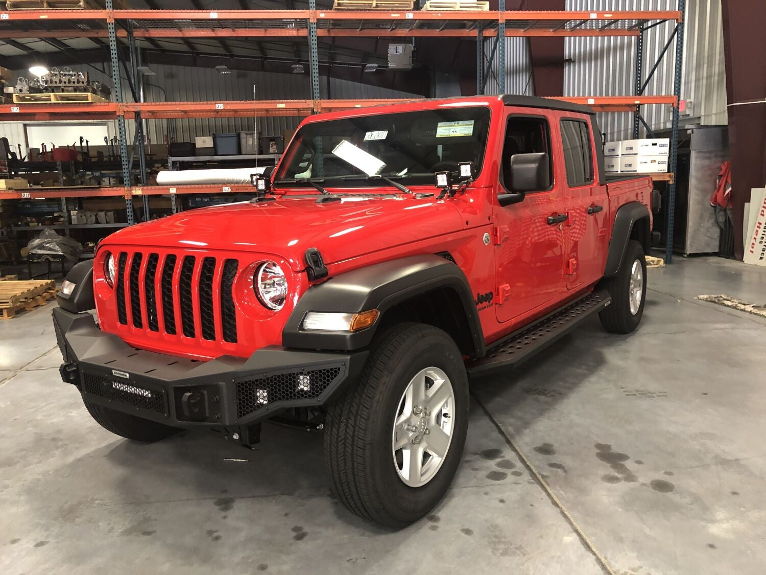 RB20 Running Boards With Mounting Brackets Textured Black 2020-2025 Jeep Gladiator Go Rhino