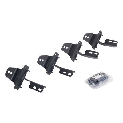 V Series V3, RB30 and RB Slim Side Steps Mounting Brackets Only Textured Black For 2007-2018 Jeep Wrangler JK 2 Door Go Rhino