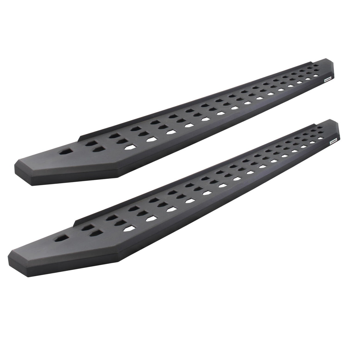 RB20 Running Boards With Mounting Brackets & 1 Pair of Drop Steps Kit Textured Black For 2018-2025 Jeep Wrangler JL Go Rhino