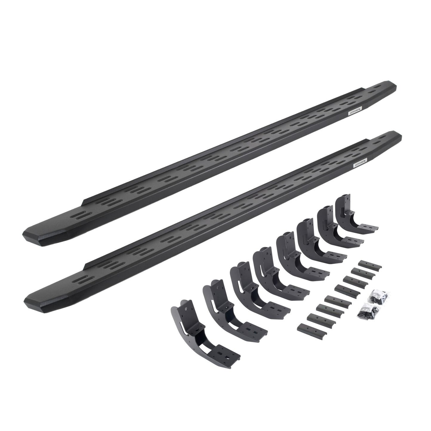 RB30 Running Boards with Mounting Bracket Kit Textured Black 2019-2026 Sierra 1500 2020-2026 Sierra 2500/3500 HD Go Rhino