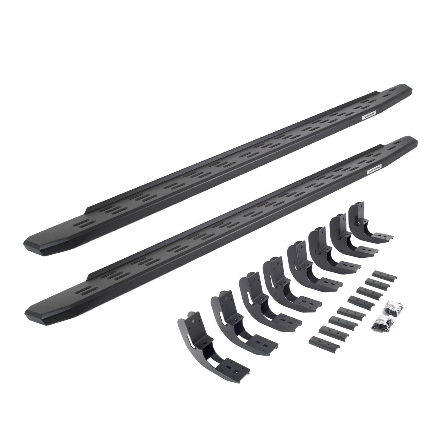 RB30 Running Boards with Mounting Bracket Kit Textured Black 2019-2026 Sierra 1500 2020-2026 Sierra 2500/3500 HD Go Rhino