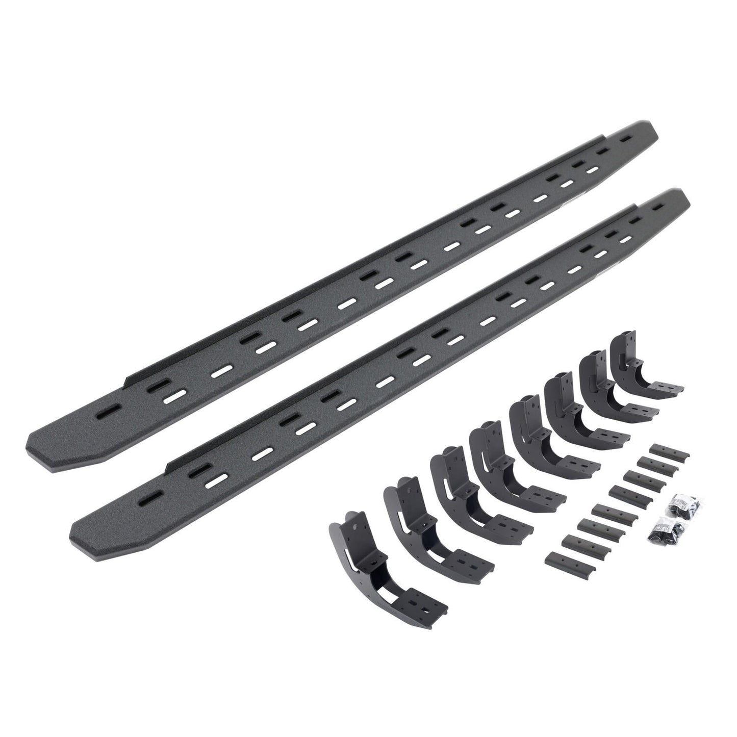 RB30 Slim Line Running Boards with Mounting Bracket Kit Protective Bedliner Coating 2019-2026 Sierra 1500 2020-2026 Sierra 2500/3500 HD Go Rhino