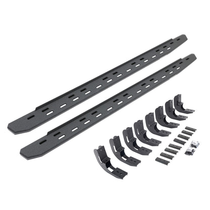 RB30 Slim Line Running Boards with Mounting Bracket Kit Protective Bedliner Coating 2019-2026 Sierra 1500 2020-2026 Sierra 2500/3500 HD Go Rhino