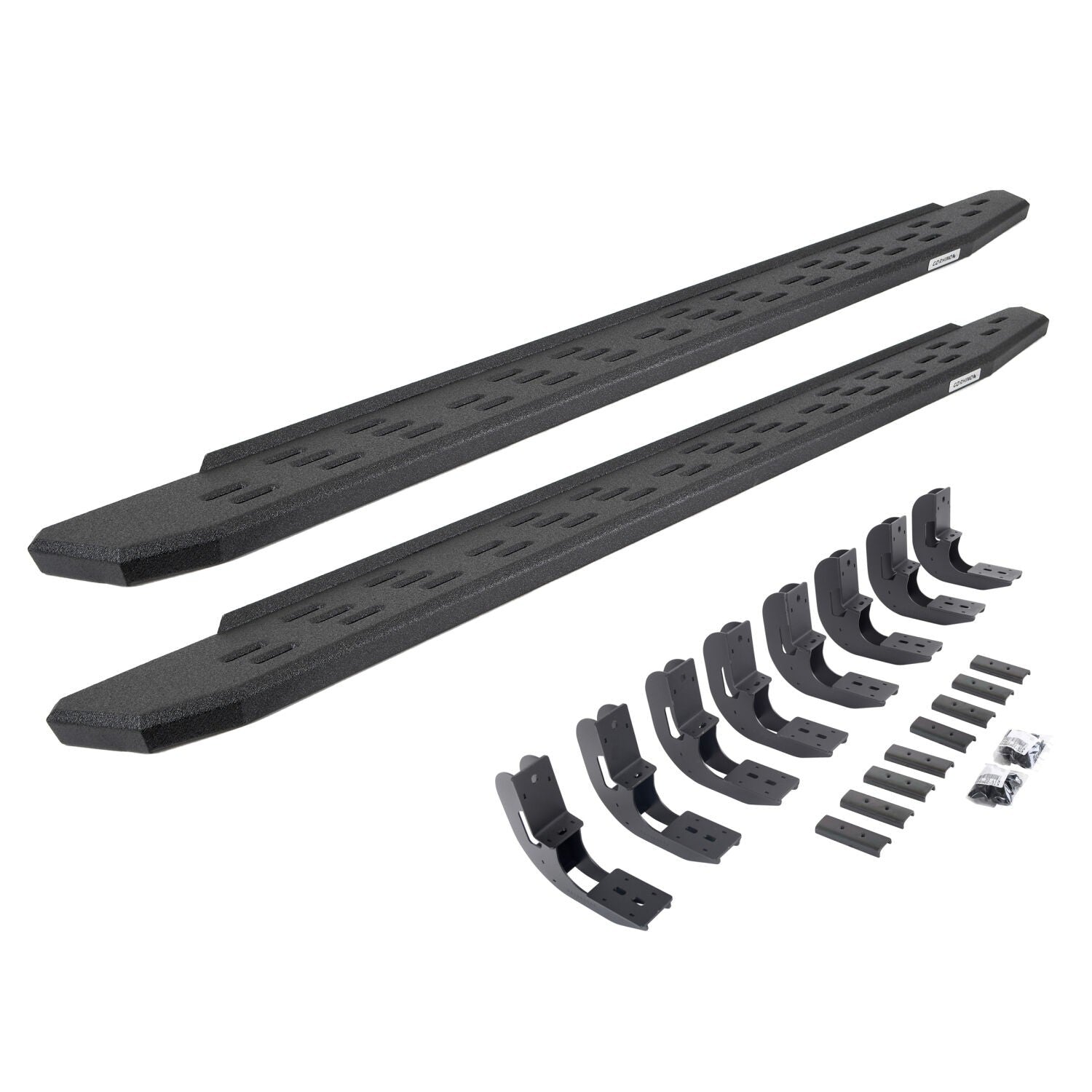 RB30 Running Boards with Mounting Bracket Kit Protective Bedliner Coating 2019-2026 Sierra 1500 2020-2026 Sierra 2500/3500 HD Go Rhino