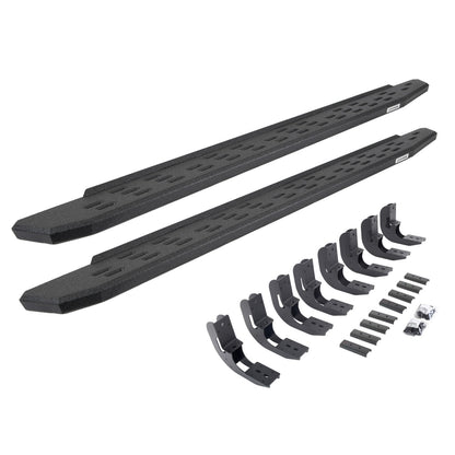 RB30 Running Boards with Mounting Bracket Kit Protective Bedliner Coating 2019-2026 Sierra 1500 2020-2026 Sierra 2500/3500 HD Go Rhino