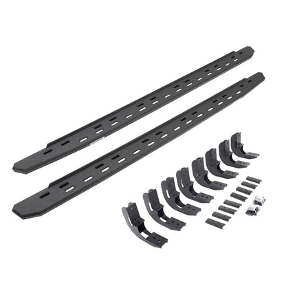 RB30 Slim Line Running Boards with Mounting Bracket Kit Protective Bedliner Coating 2019-2026 Silverado/Sierra 1500/2500 HD Go Rhino