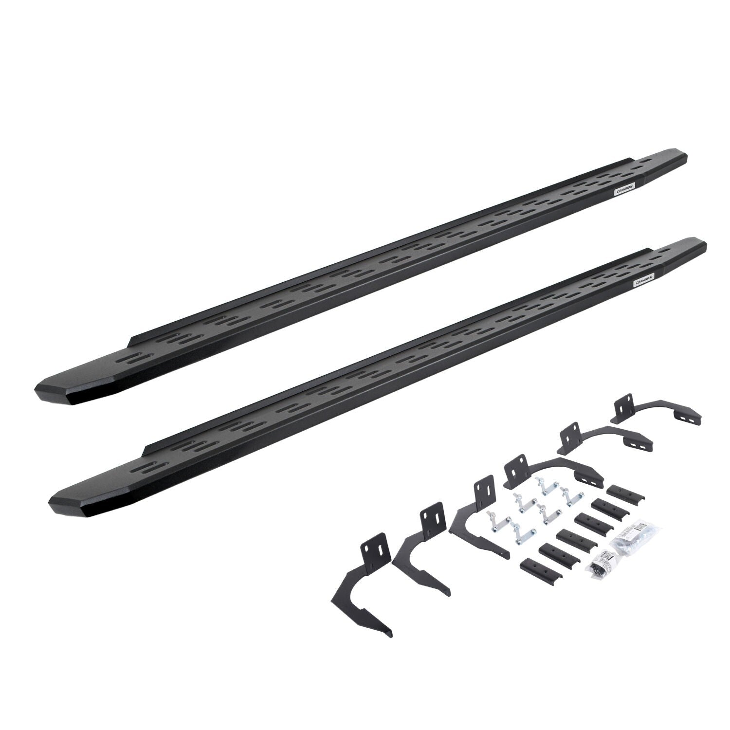 RB30 Running Boards with Mounting Bracket Kit Textured Black 2009-2024 Dodge Ram 1500/2500/3500 Go Rhino