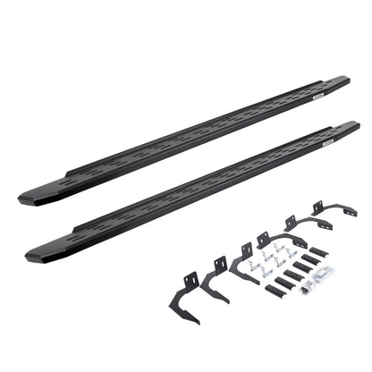 RB30 Running Boards with Mounting Bracket Kit Textured Black 2009-2024 Dodge Ram 1500/2500/3500 Go Rhino