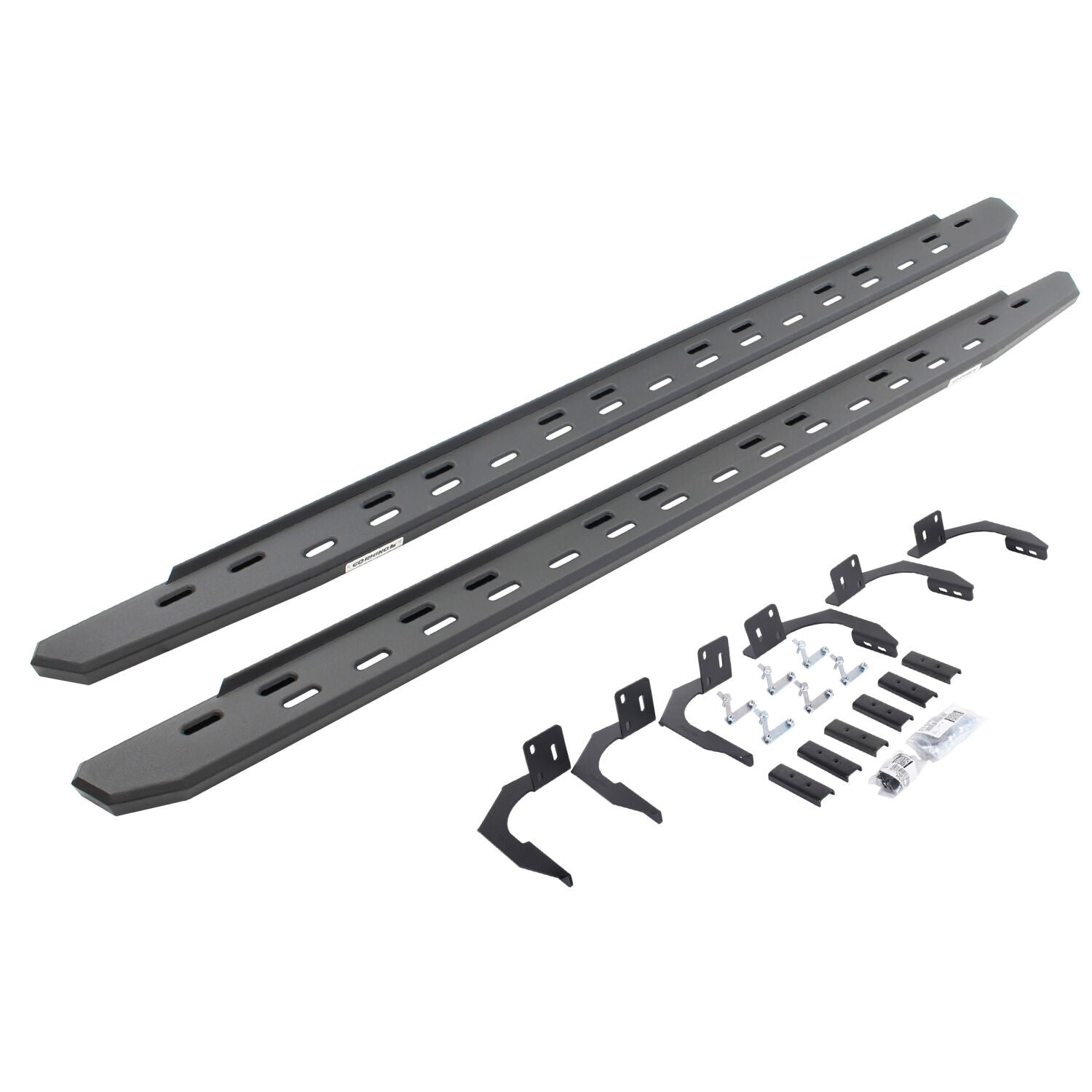 RB30 Slim Line Running Boards with Mounting Bracket Kit Textured Black 2009-2025 Dodge Ram 150/2500/3500 Go Rhino