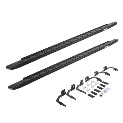 RB30 Running Boards with Mounting Bracket Kit Protective Bedliner Coating 2009-2025 Dodge Ram 150/2500/3500 Go Rhino