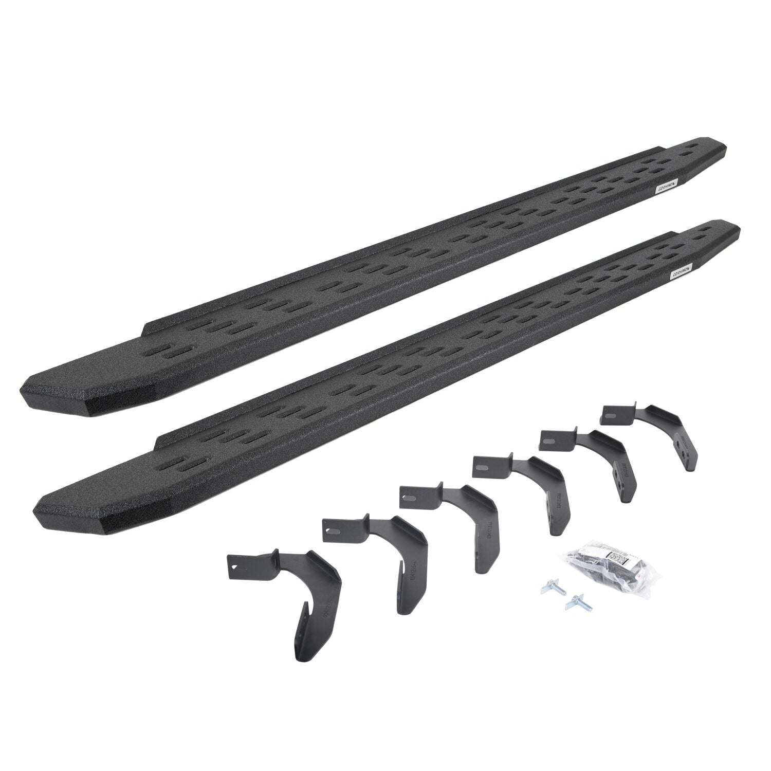 RB30 Running Boards with Mounting Bracket Kit Protective Bedliner Coating 2004-2014 Ford F-150 Extended Cab Go Rhino