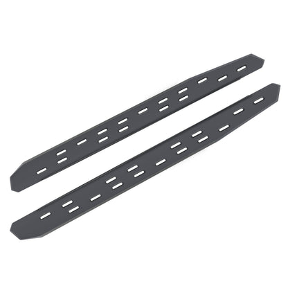 RB30 Slim Line Running Boards with Mounting Bracket Kit Textured Black 2021-2025 Ford Bronco Go Rhino