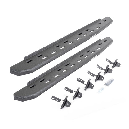 RB30 Slim Line Running Boards with Mounting Bracket Kit Protective Bedliner Coating 2021-2025 Ford Bronco Go Rhino