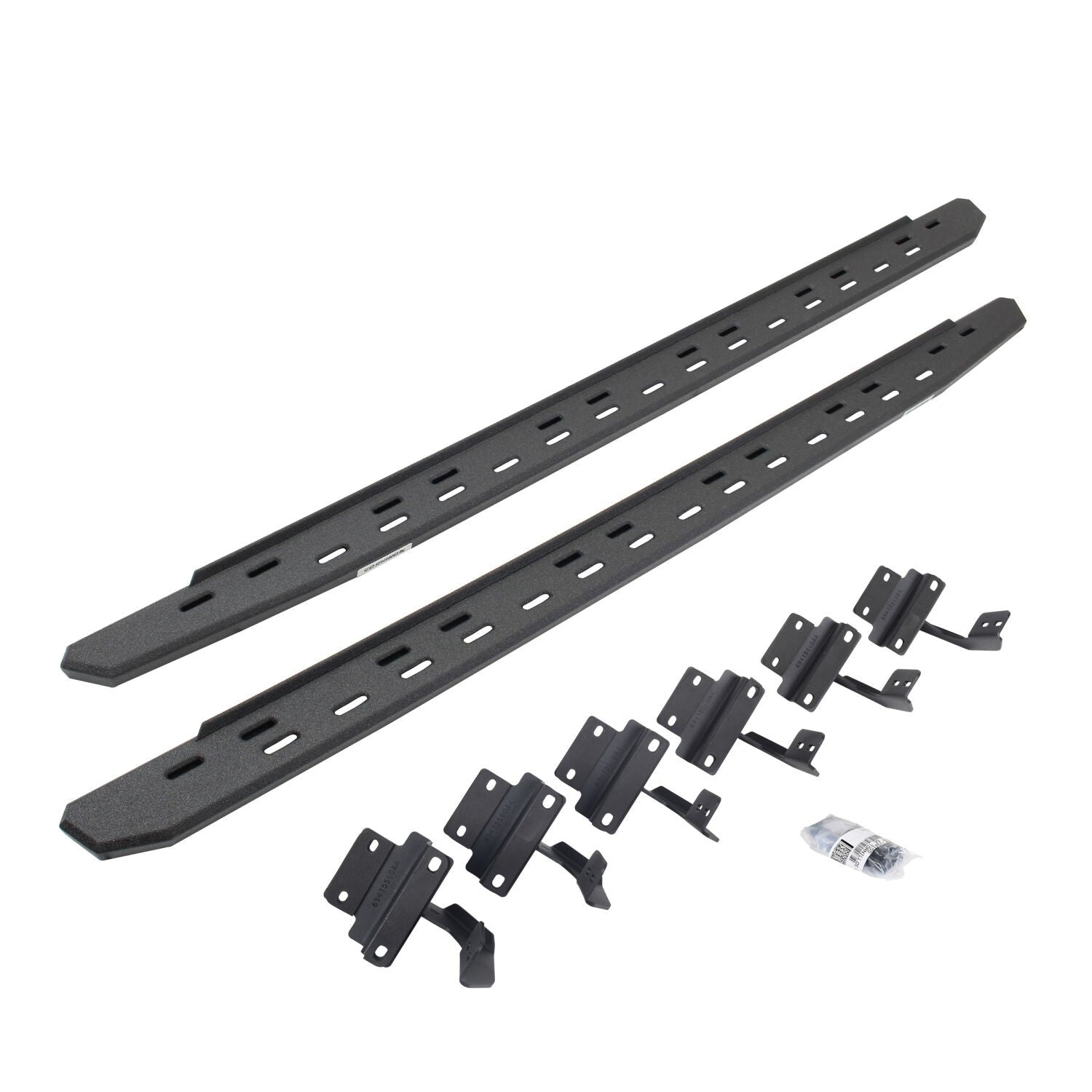RB30 Slim Line Running Boards with Mounting Bracket Kit Protective Bedliner Coating 2004-2014 Ford F-150 Crew Cab Go Rhino