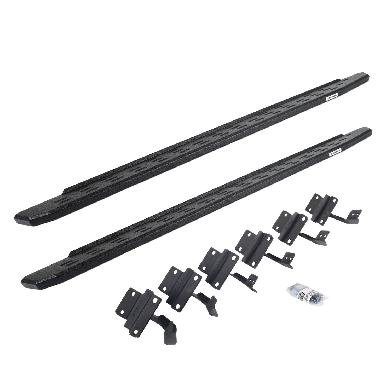 RB30 Running Boards with Mounting Bracket Kit Protective Bedliner Coating 2004-2014 Ford F-150 Go Rhino