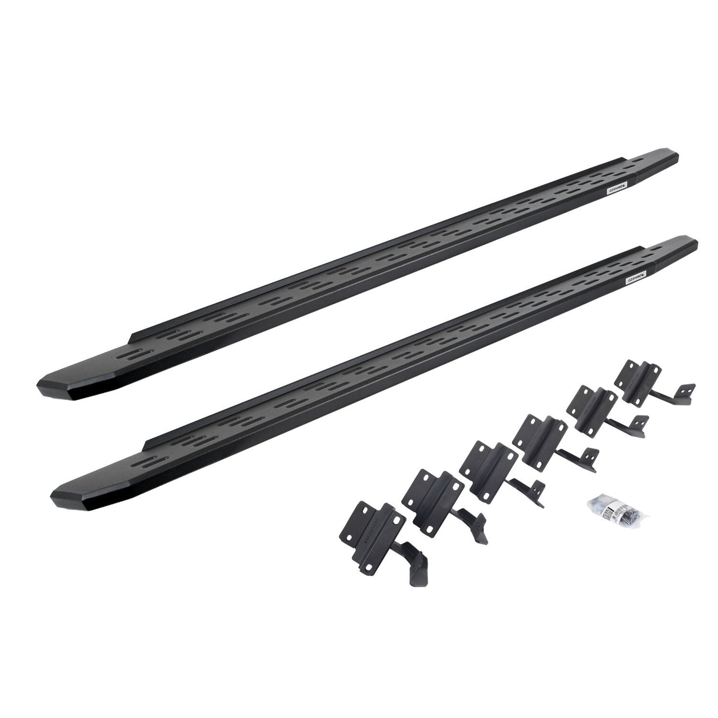 RB30 Running Boards with Mounting Bracket Kit Textured Black 2015-2025 Ford F-150/ F-250/F-350 Go Rhino