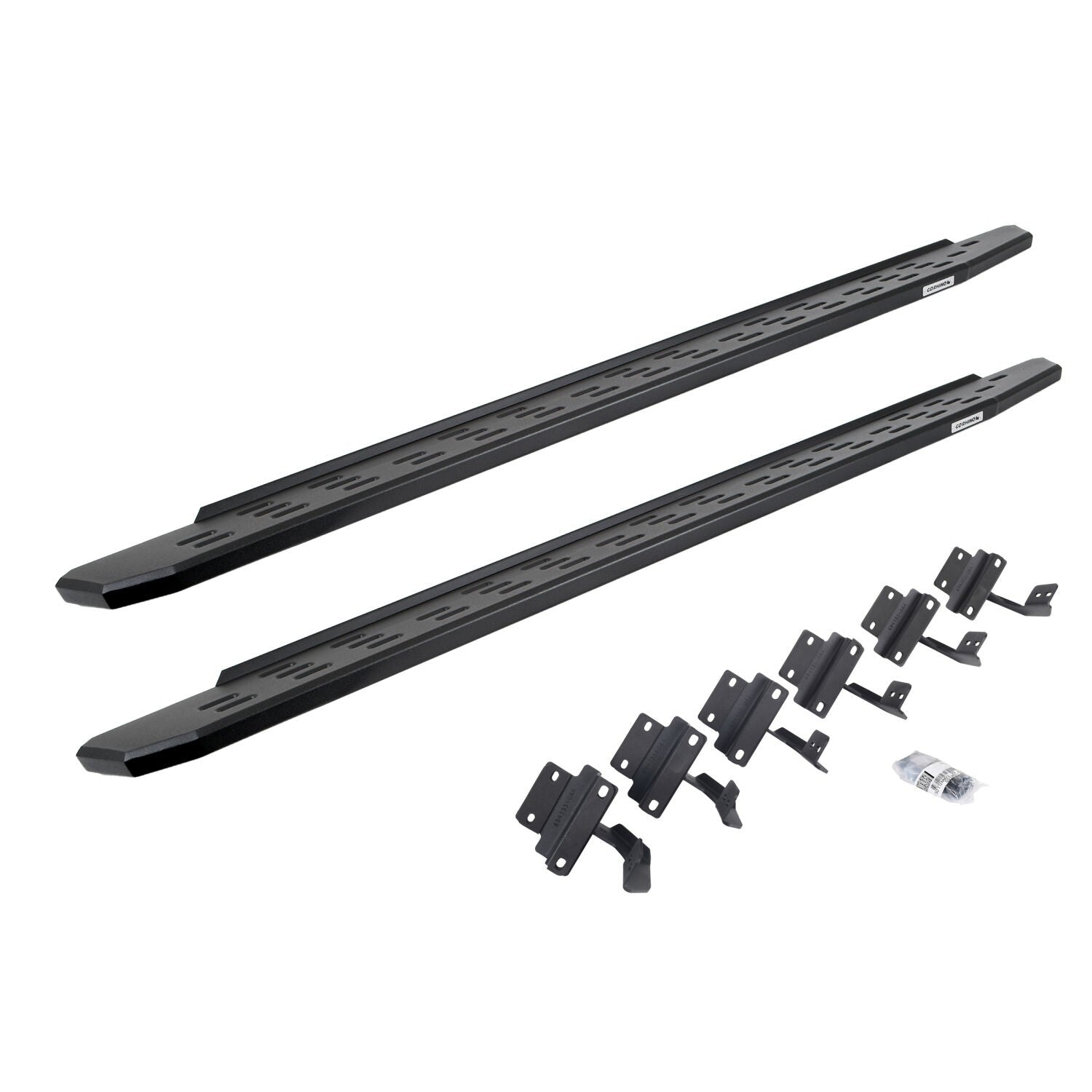 RB30 Running Boards with Mounting Bracket Kit Textured Black 2015-2025 Ford F-150/ F-250/F-350 Go Rhino