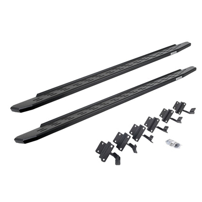 RB30 Running Boards with Mounting Bracket Kit Textured Black 2015-2025 Ford F-150/ F-250/F-350 Go Rhino