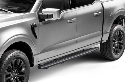 RB30 Slim Line Running Boards with Mounting Bracket Kit Textured Black 2015-2025 Ford F-150/ F-250/F-350 Go Rhino