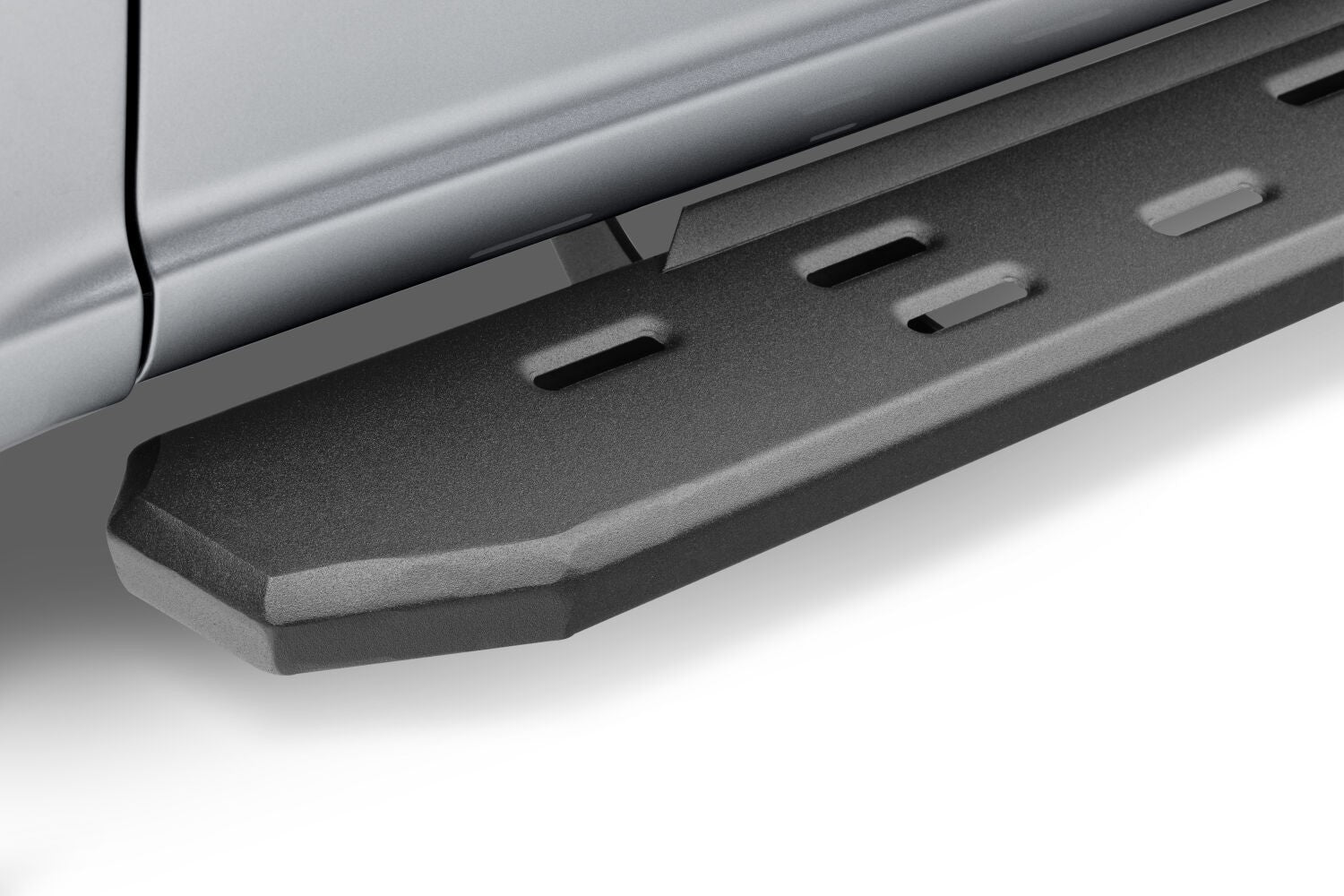 RB30 Slim Line Running Boards with Mounting Bracket Kit Textured Black 2015-2025 Ford F-150/ F-250/F-350 Go Rhino