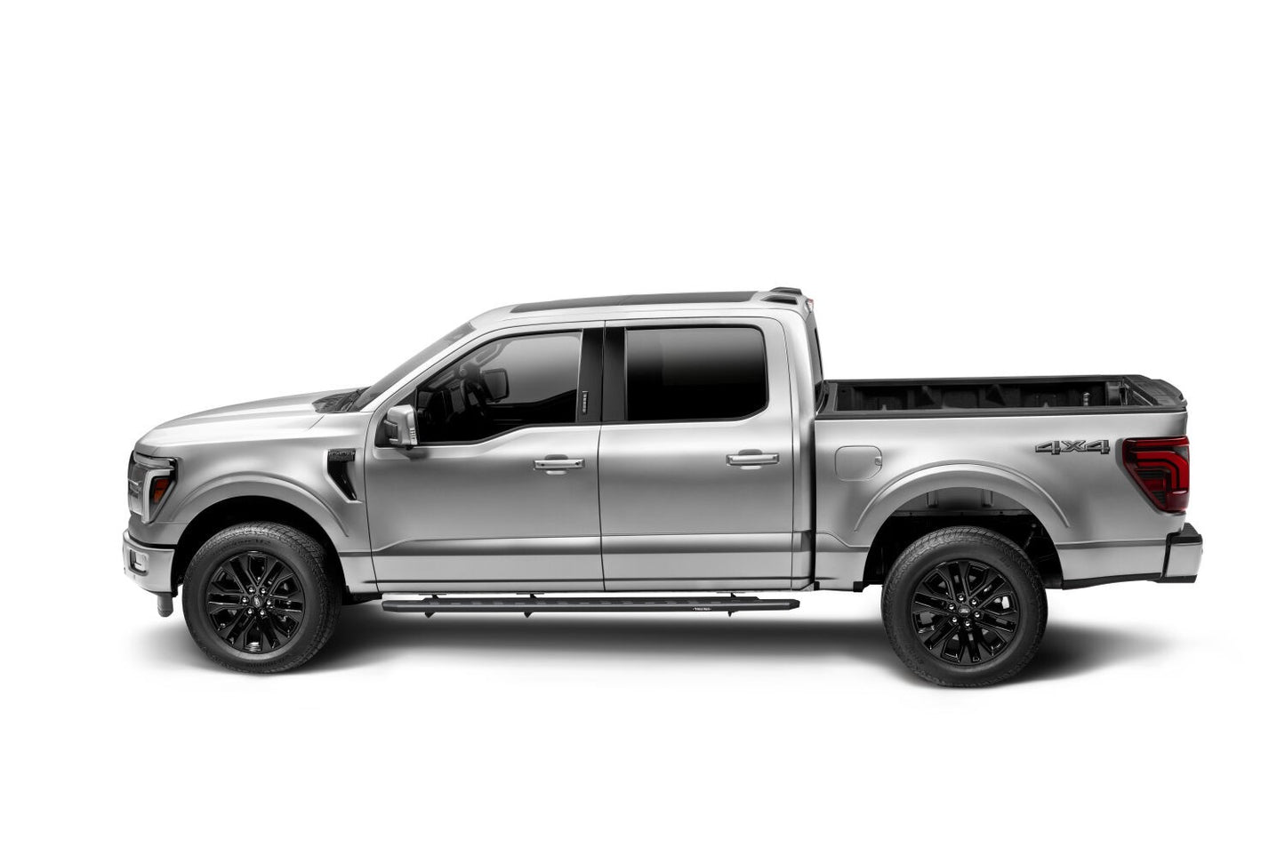 RB30 Slim Line Running Boards with Mounting Bracket Kit Textured Black 2015-2025 Ford F-150/ F-250/F-350 Go Rhino