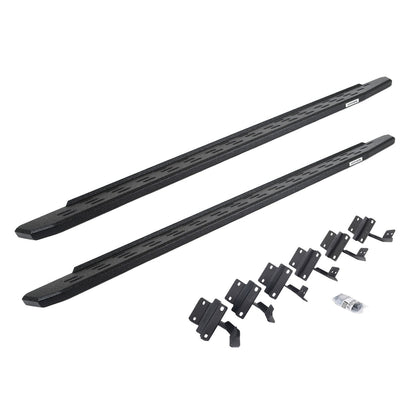 RB30 Running Boards with Mounting Bracket Kit Protective Bedliner Coating 2015-2025 Ford F-150 2017-2026 Ford F-250/F-350 Go Rhino