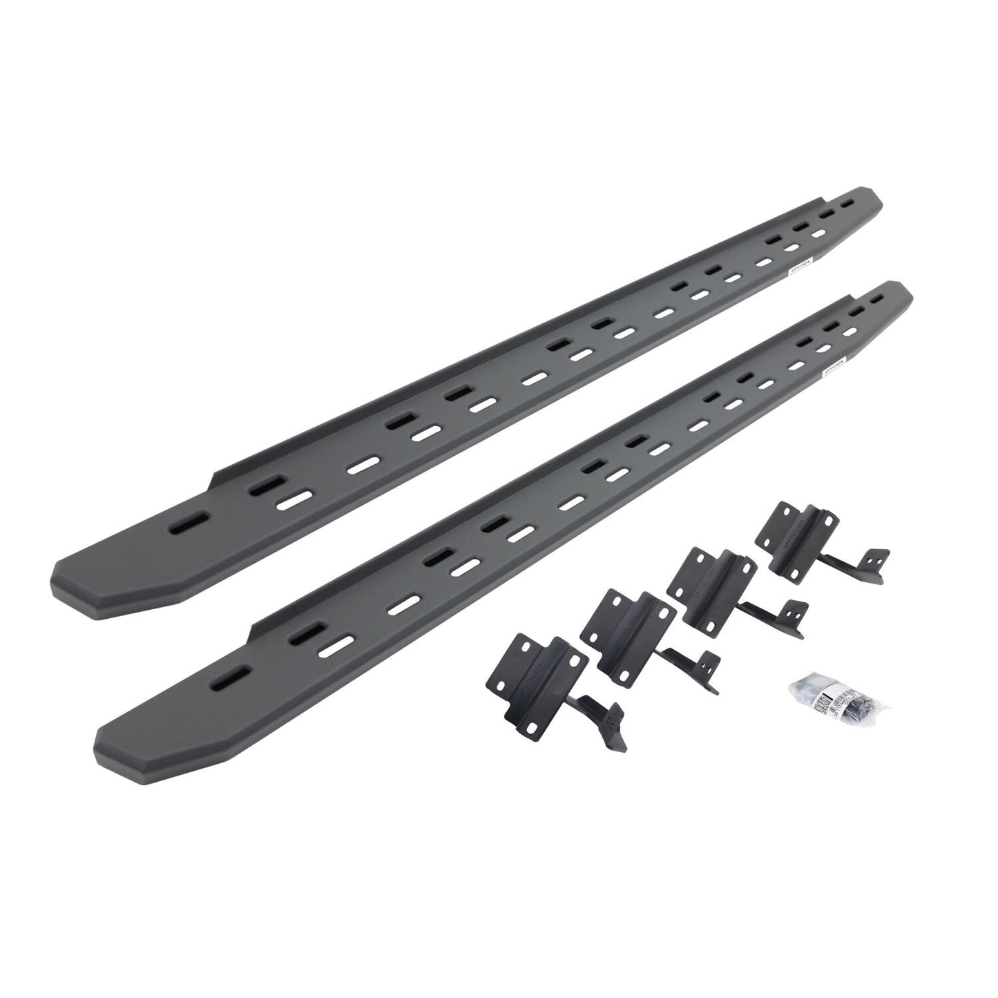 RB30 Slim Line Running Boards with Mounting Bracket Kit Textured Black 2015-2026 Ford F-150/ F-250/F-350 Go Rhino