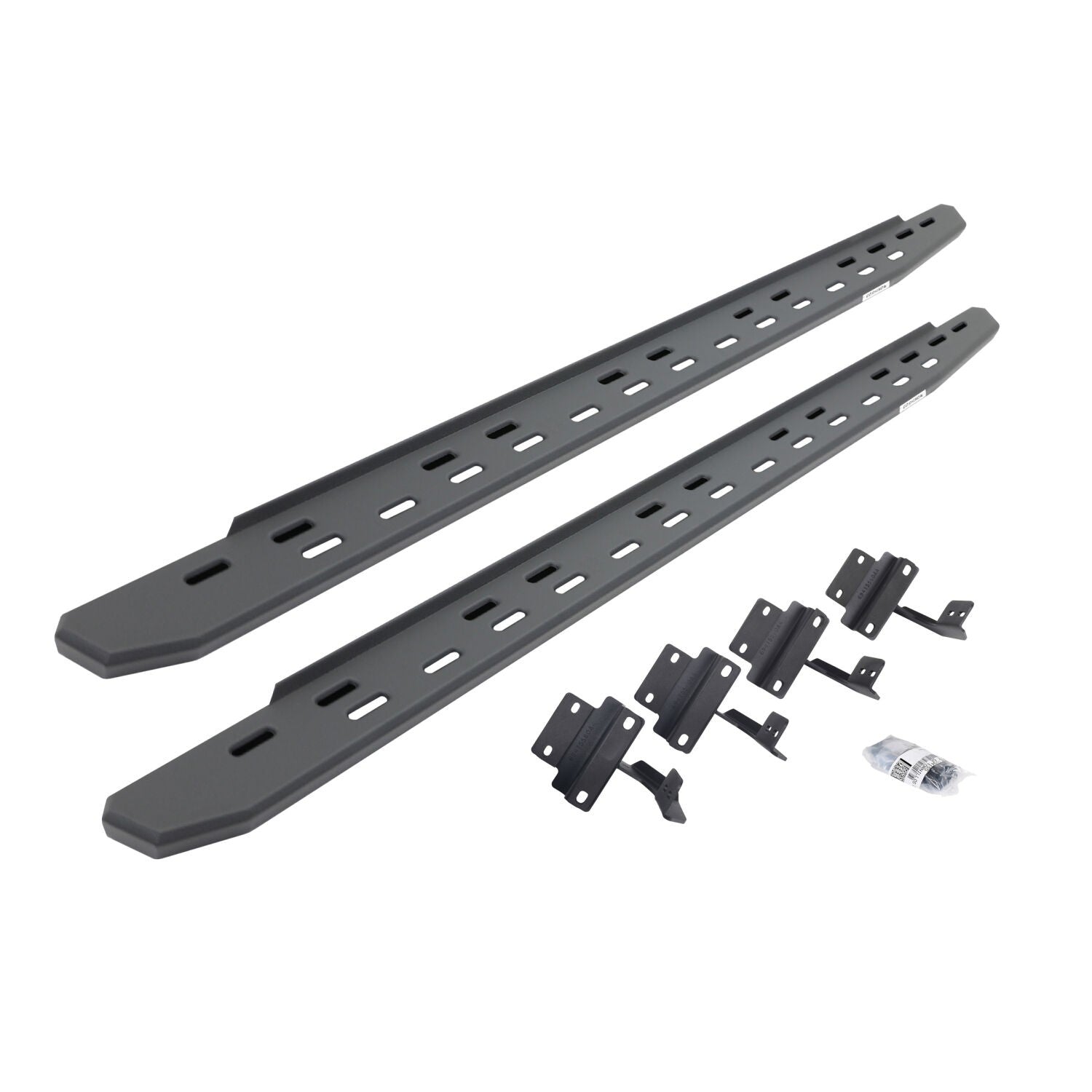 RB30 Slim Line Running Boards with Mounting Bracket Kit Textured Black 2015-2026 Ford F-150/ F-250/F-350 Go Rhino