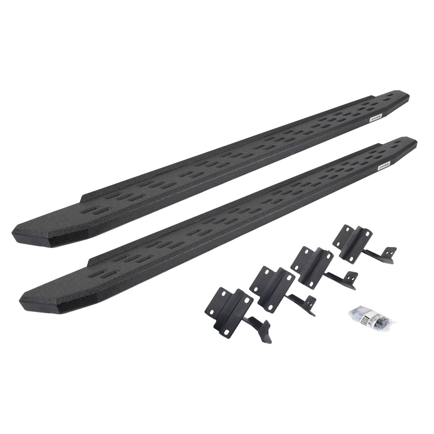 RB30 Running Boards with Mounting Bracket Kit Protective Bedliner Coating 2015-2026 Ford F-150/ F-250/F-350 Go Rhino