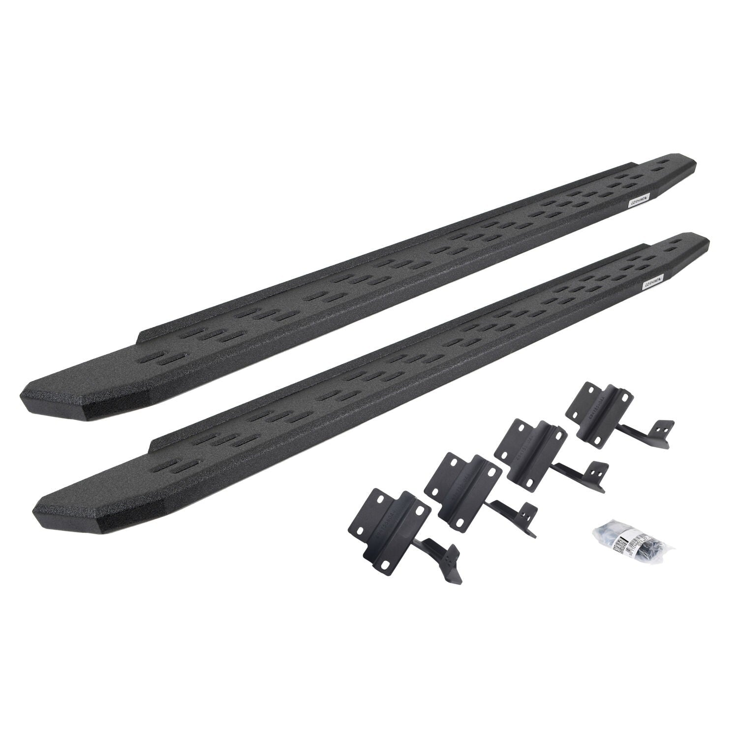 RB30 Running Boards with Mounting Bracket Kit Protective Bedliner Coating 2015-2026 Ford F-150/ F-250/F-350 Go Rhino