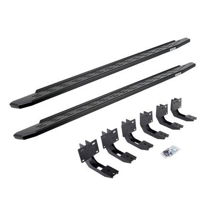 RB30 Running Boards with Mounting Bracket Kit Textured Black 2019-2025 Ram 1500 Go Rhino