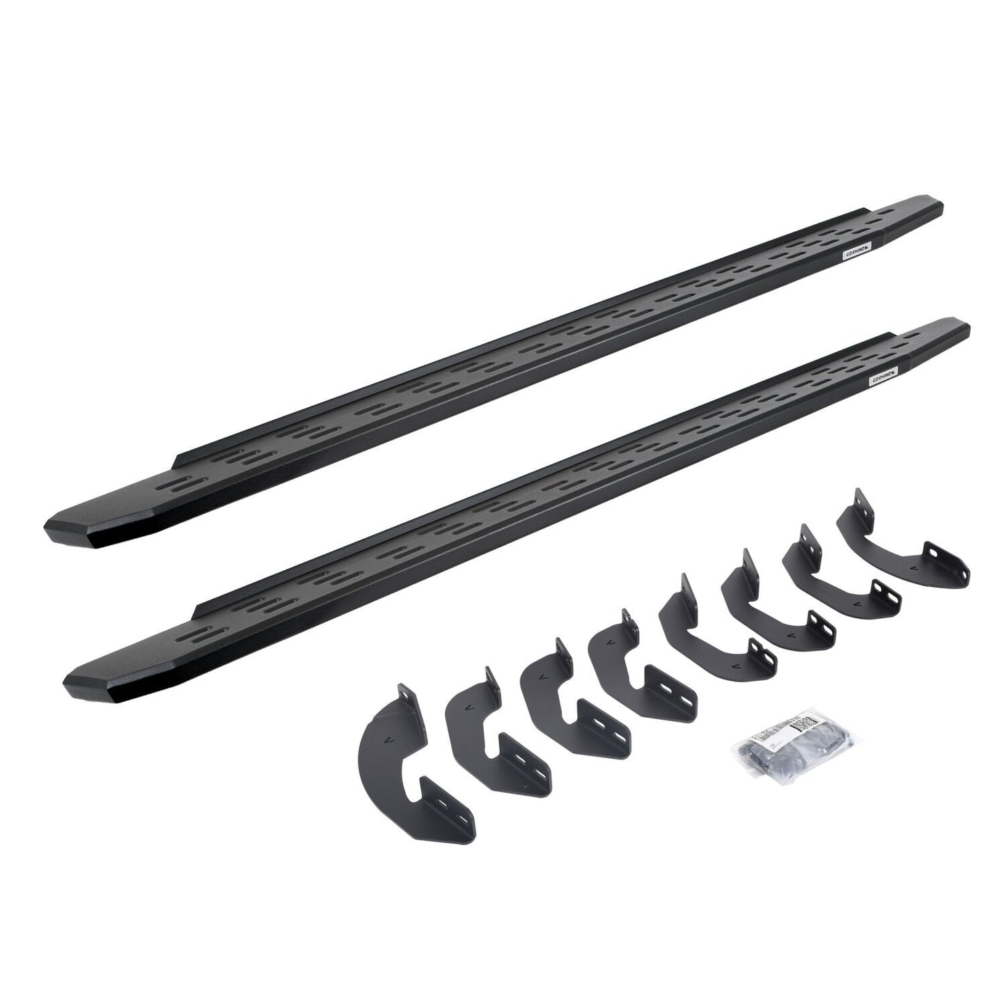 RB30 Running Boards with Mounting Bracket Kit Textured Black 2007-2021 Toyota Tundra Go Rhino