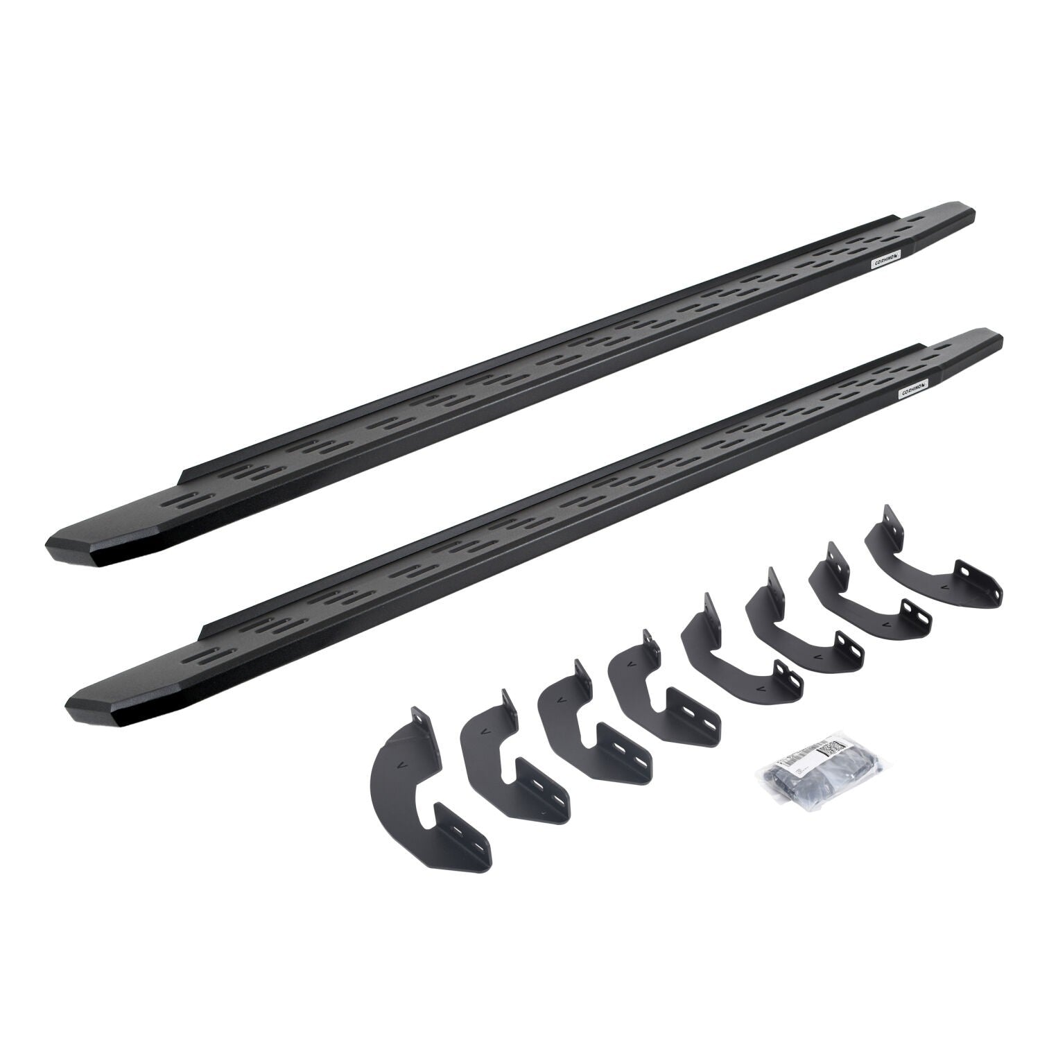 RB30 Running Boards with Mounting Bracket Kit Textured Black 2007-2021 Toyota Tundra Go Rhino