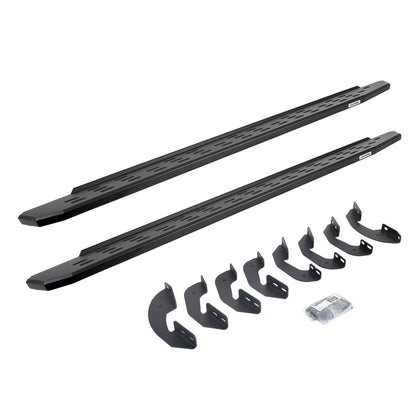 RB30 Running Boards with Mounting Bracket Kit Textured Black 2007-2021 Toyota Tundra Go Rhino