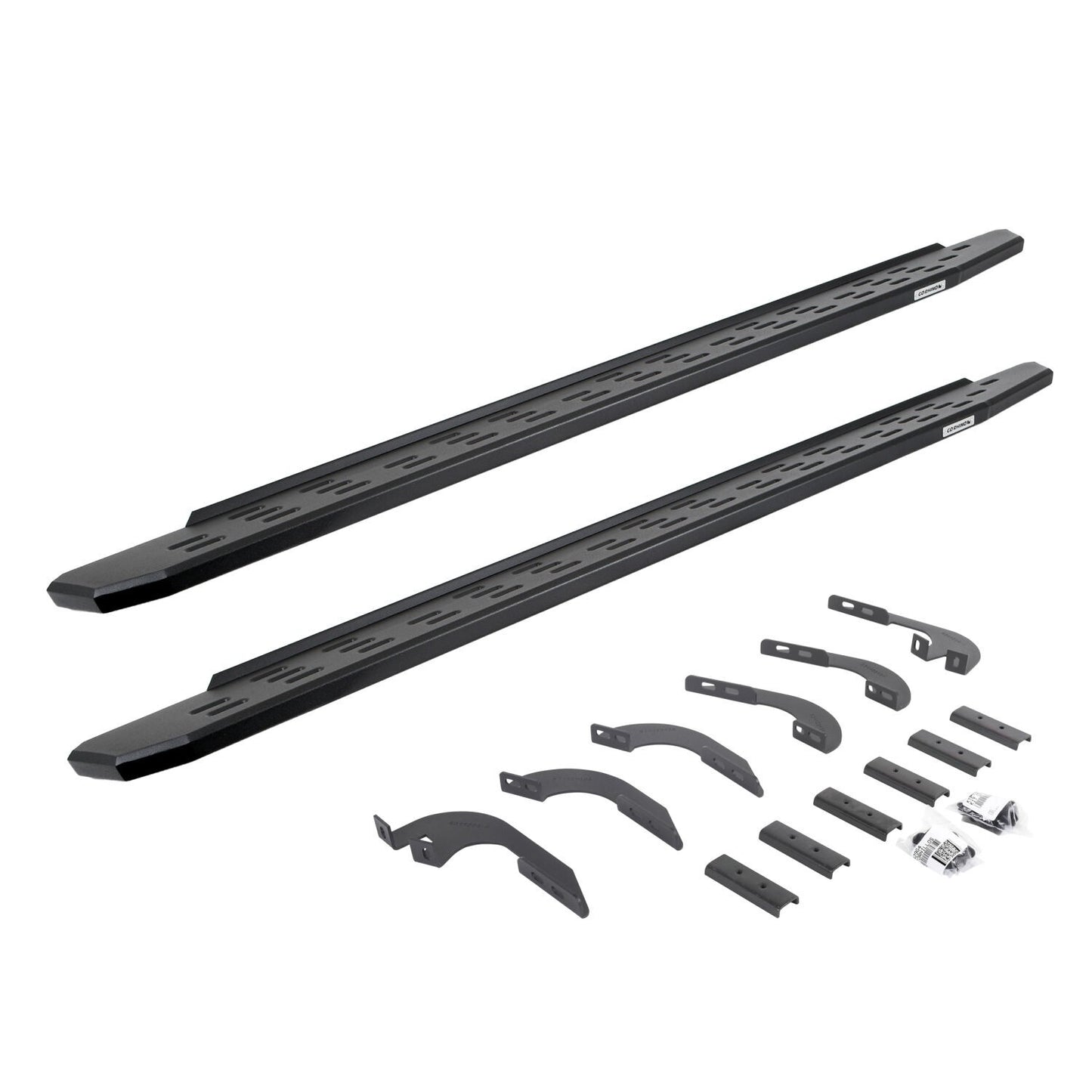 RB30 Running Boards with Mounting Bracket Kit Textured Black 2005-2023 Toyota Tacoma Go Rhino