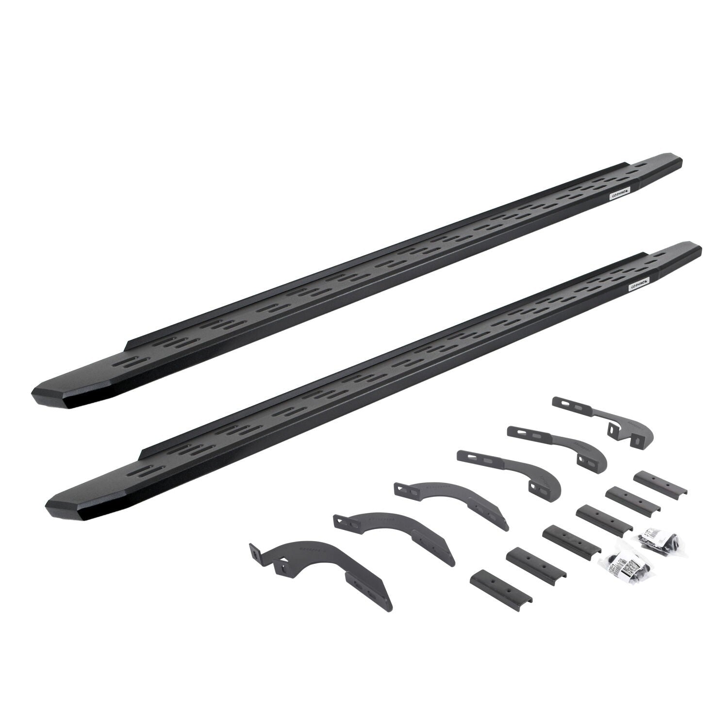 RB30 Running Boards with Mounting Bracket Kit Textured Black 2005-2023 Toyota Tacoma Go Rhino