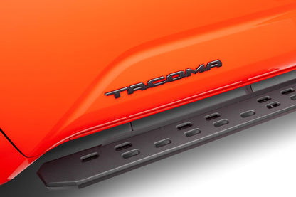 RB30 Slim Line Running Boards W/Bracket Kit Text Black 2024-2026 Toyota Tacoma Go Rhino