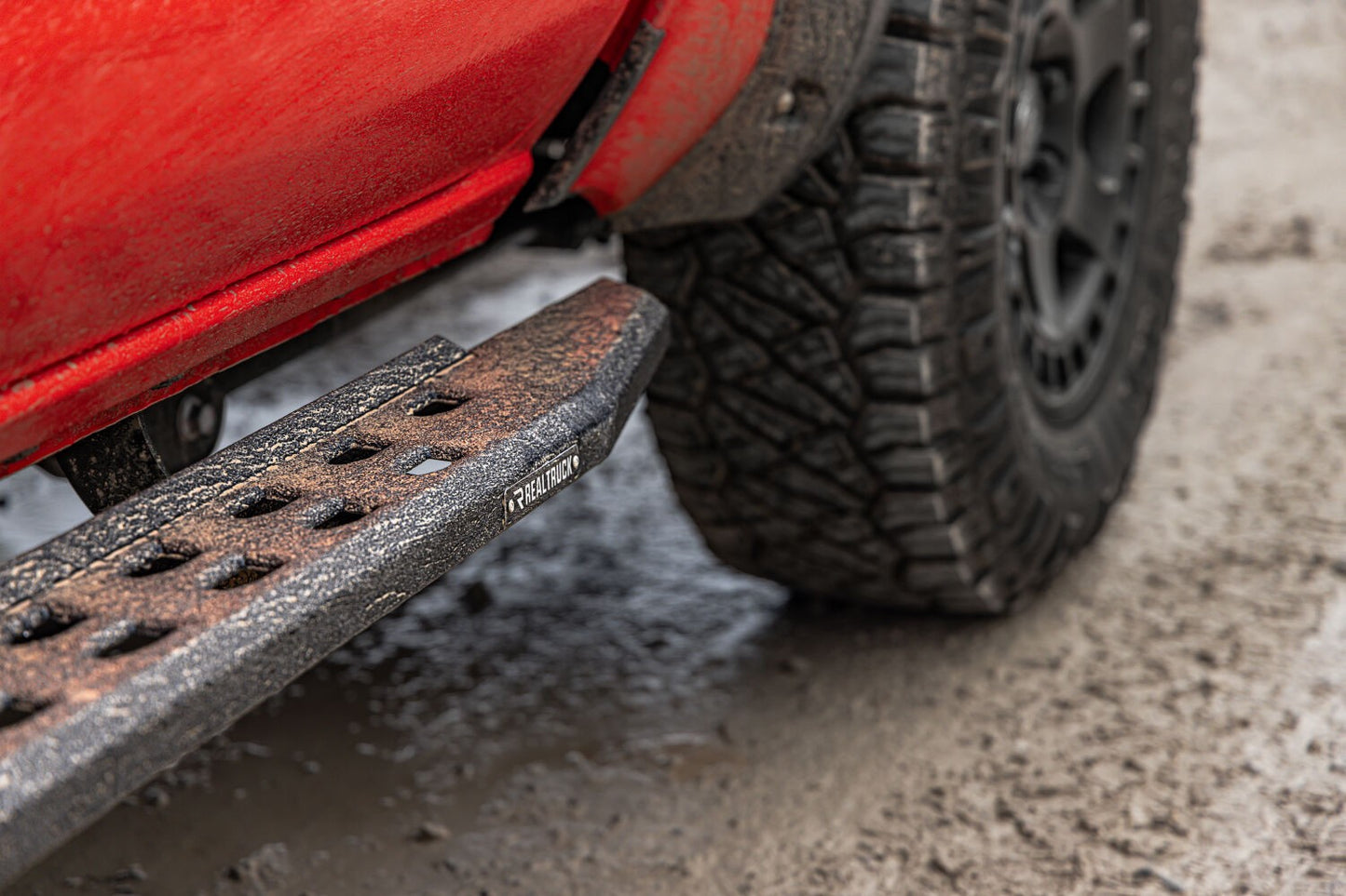 RB30 Slim Line Running Boards W/Bracket Kit Bedliner 2024-2026 Toyota Tacoma Go Rhino