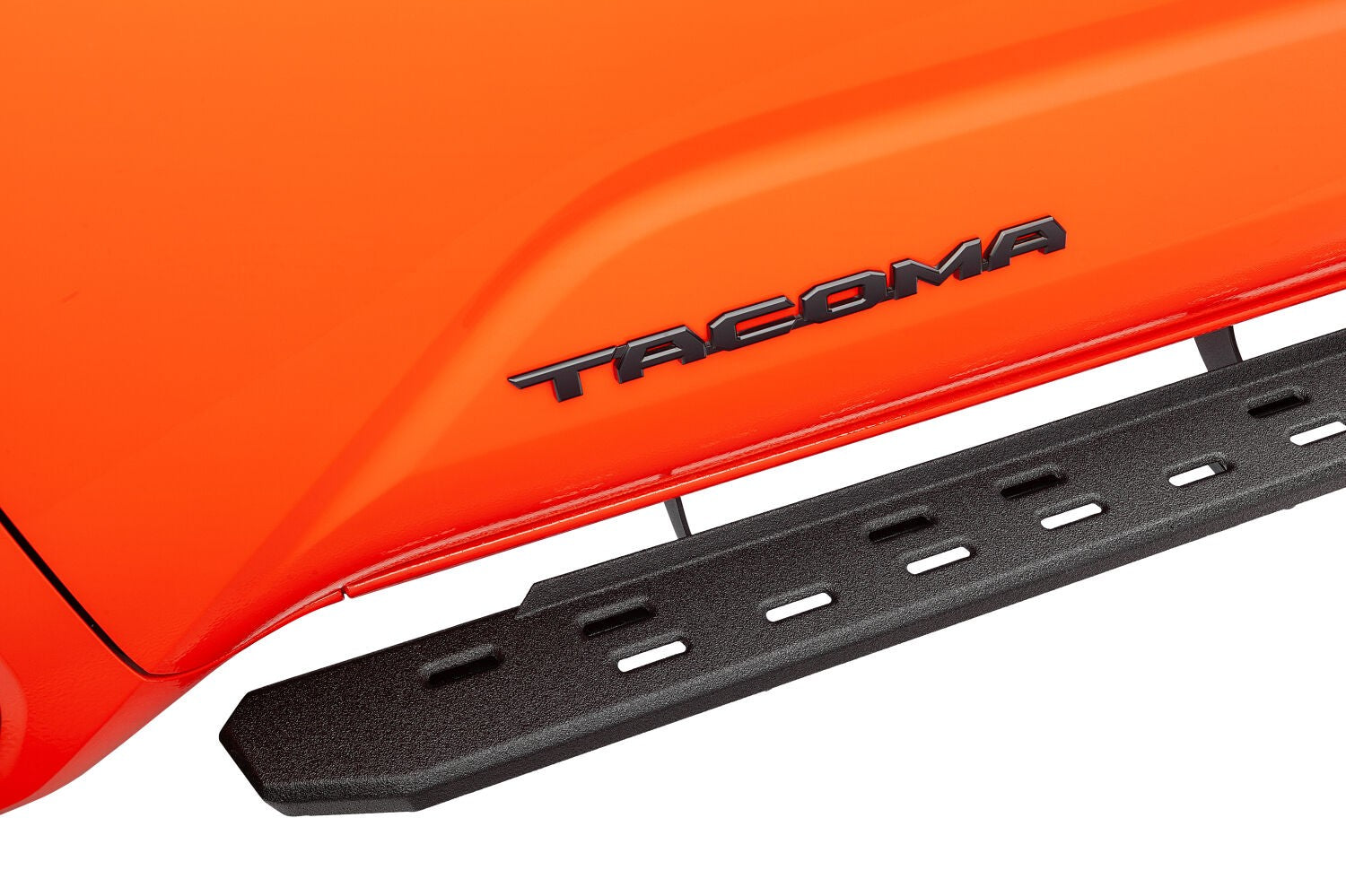 RB30 Slim Line Running Boards W/Bracket Kit Bedliner 2024-2026 Toyota Tacoma Go Rhino