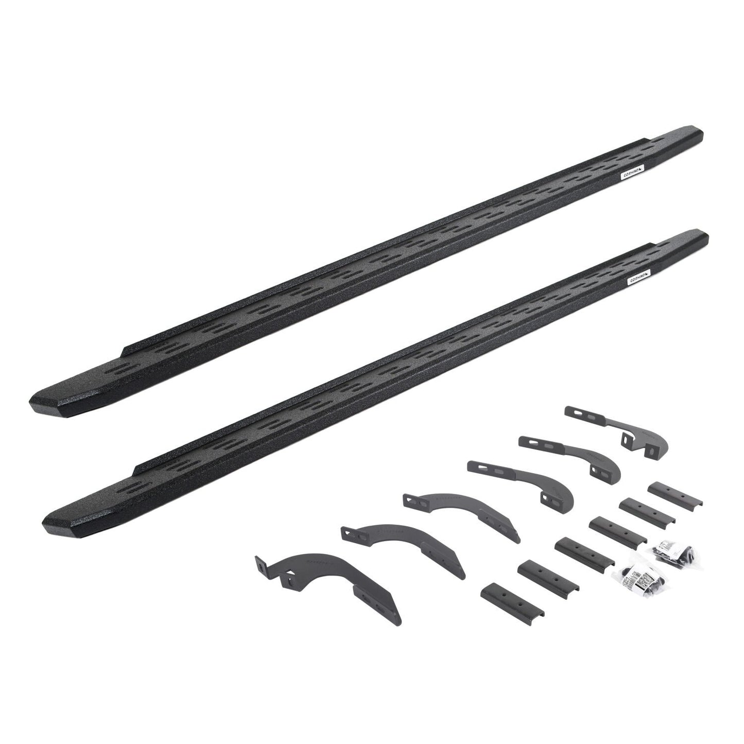 RB30 Running Boards W/Mounting Bracket Kit Black 2024-2026 Toyota Tacoma Extended Cab Go Rhino
