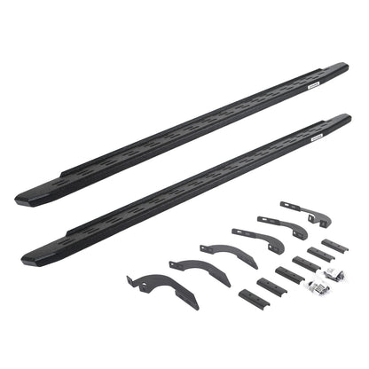 RB30 Running Boards W/Mounting Bracket Kit Black 2024-2026 Toyota Tacoma Extended Cab Go Rhino