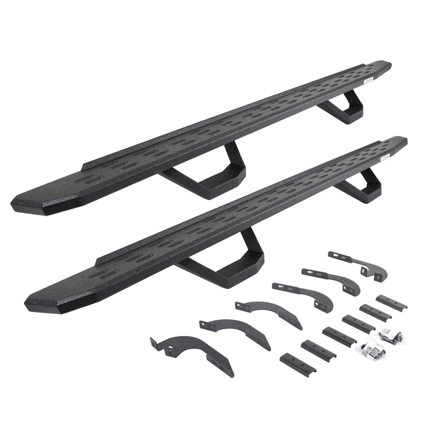 RB30 Running Boards W/Brackets, 2 Pairs DropSteps Kit Bedliner 2024-2025 Toyota Tacoma Go Rhino