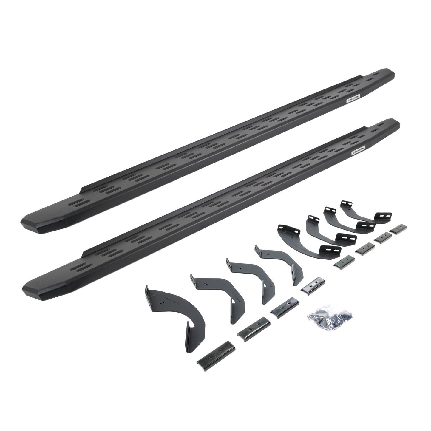 RB30 Running Boards with Mounting Bracket Kit Textured Black 2022-2026 Toyota Tundra Go Rhino
